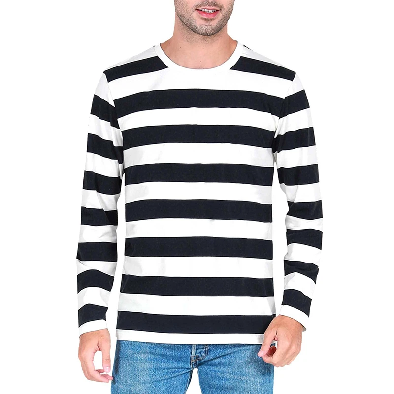 Contrast Stripe 3D Print Men L - 3D Printing Custom review and price