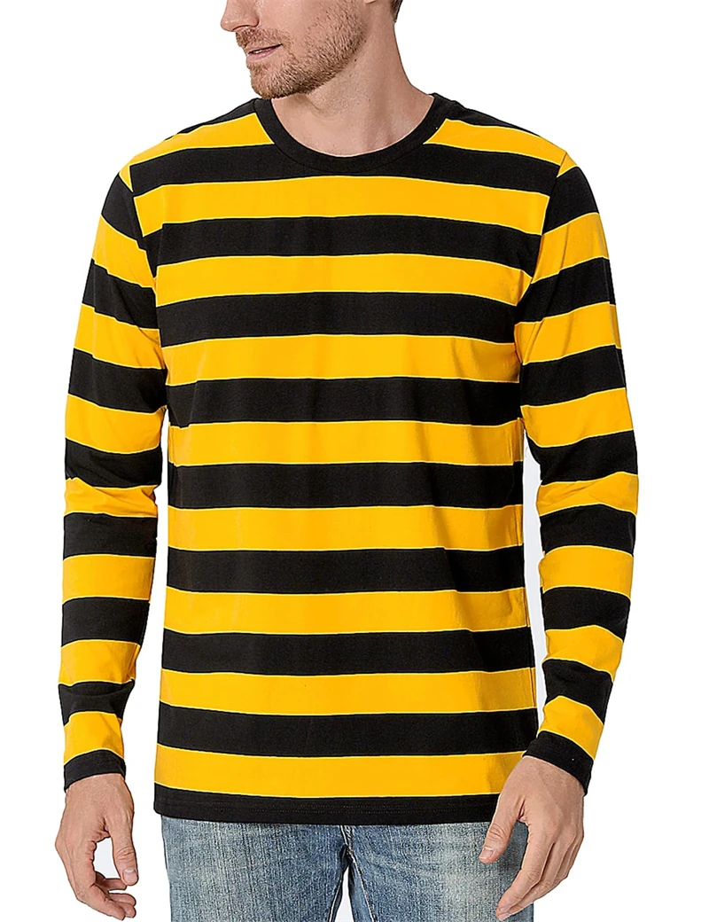 Contrast Stripe 3D Print Men L - 3D Printing Custom review and price